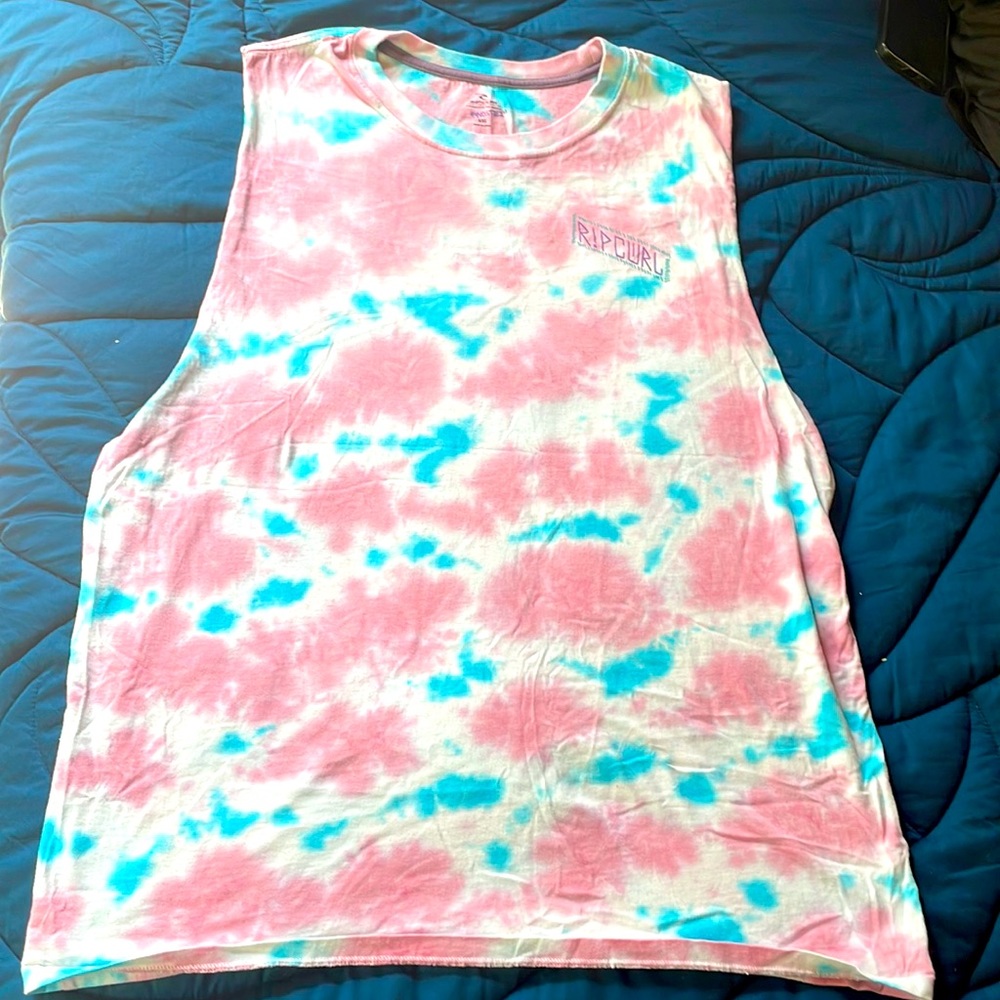 2/$20 EUC RIP CURL MEN’S XXL TANK TOP blue / pink tie dye!!!
